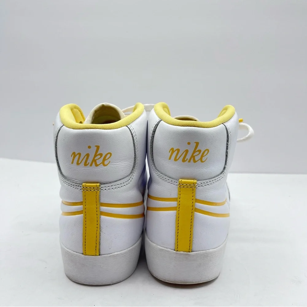 Nike Women’s Size 7 Blazer Mid White Topaz Gold CJ3643-100 Sneakers High Tops